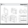 thumbnail image 6 of Fine Fixtures Imperial Collection 36" Bathroom Vanity Cabinet Set, White Ashtree, 6 of 8