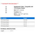 thumbnail image 2 of Speedometer Cable - Compatible with 1972 Pontiac Firebird, 2 of 2