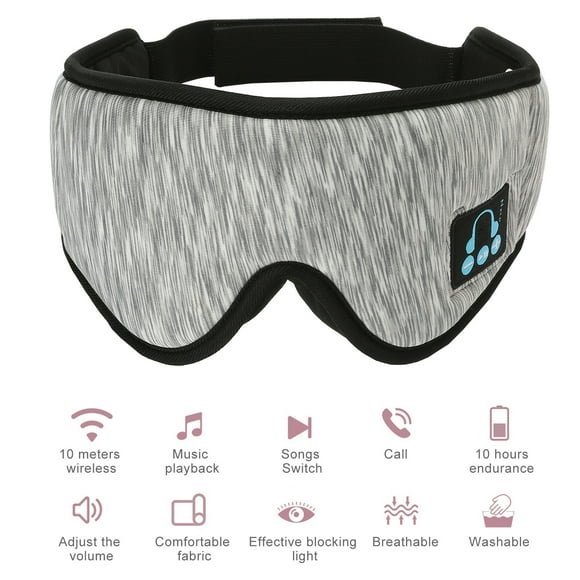 Amdohai Wireless Music Eye Mask 3D Bluetooth Sleep Mask Sleep Headphones with