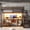 Black, variant on Leumius Full Size Metal Loft Bed with Built-in Desk & Power Outlet, LED Strip, Industrial Metal Loft Bed Frame with Pegboard & Mesh Storage Baskets, Storage Stairs with Wardrobe, White