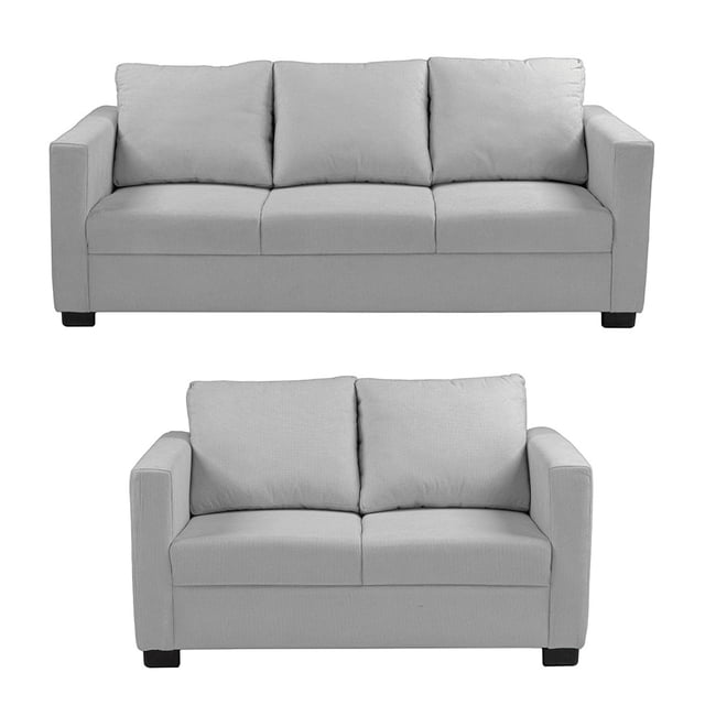 Sala 3-2 TRINITY Gales 2 piezas ( Sofá, Love Seat ) Plata