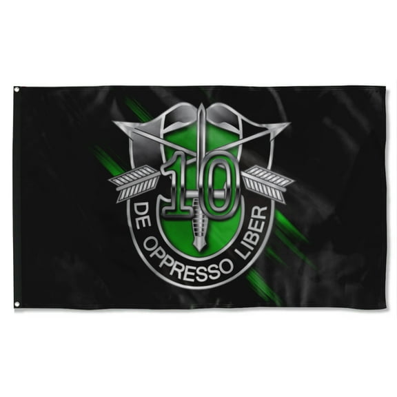 Cayyon 10th Special Forces Group Numeral Flag 3x5Feet Military Banner with 2 Brass Grommets