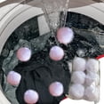 thumbnail image 3 of Boule de Lavage Anti-Enroulement Blanche 6 Pcs Épilateur pour Machine à Laver Sécheuse Réutilisable, 3 of 6