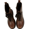 thumbnail image 4 of Soda Women's Combat Lace Up Ankle Boots, 4 of 5