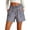 *Brown, variant on ClodeEU Women's Striped Drawstring Elastic Waist Shorts,Casual Summer Shorts with Pockets,Lightweight Beach Loungewear Dark Blue,Women's Plus L