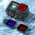 thumbnail image 4 of Professional Underwater Lens Restoration Watertight Color Correction Dive Filter For 13/12/11/10/9 Action Camera, 4 of 9