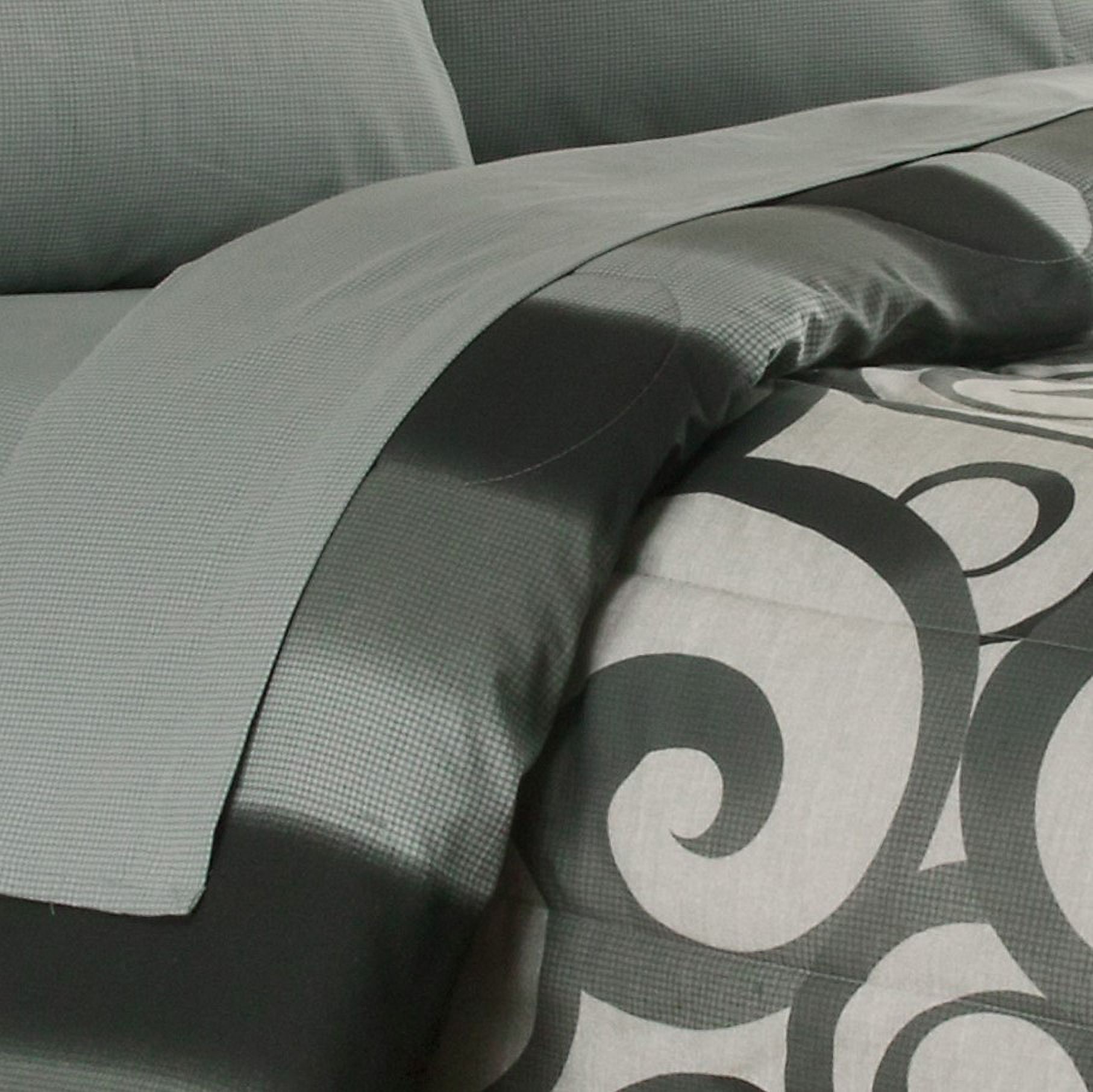 Sloane Street Alessandro Scroll, Reversible, Complete Set With Bonus Bed Skirt By Royale Linens - image 3 of 3