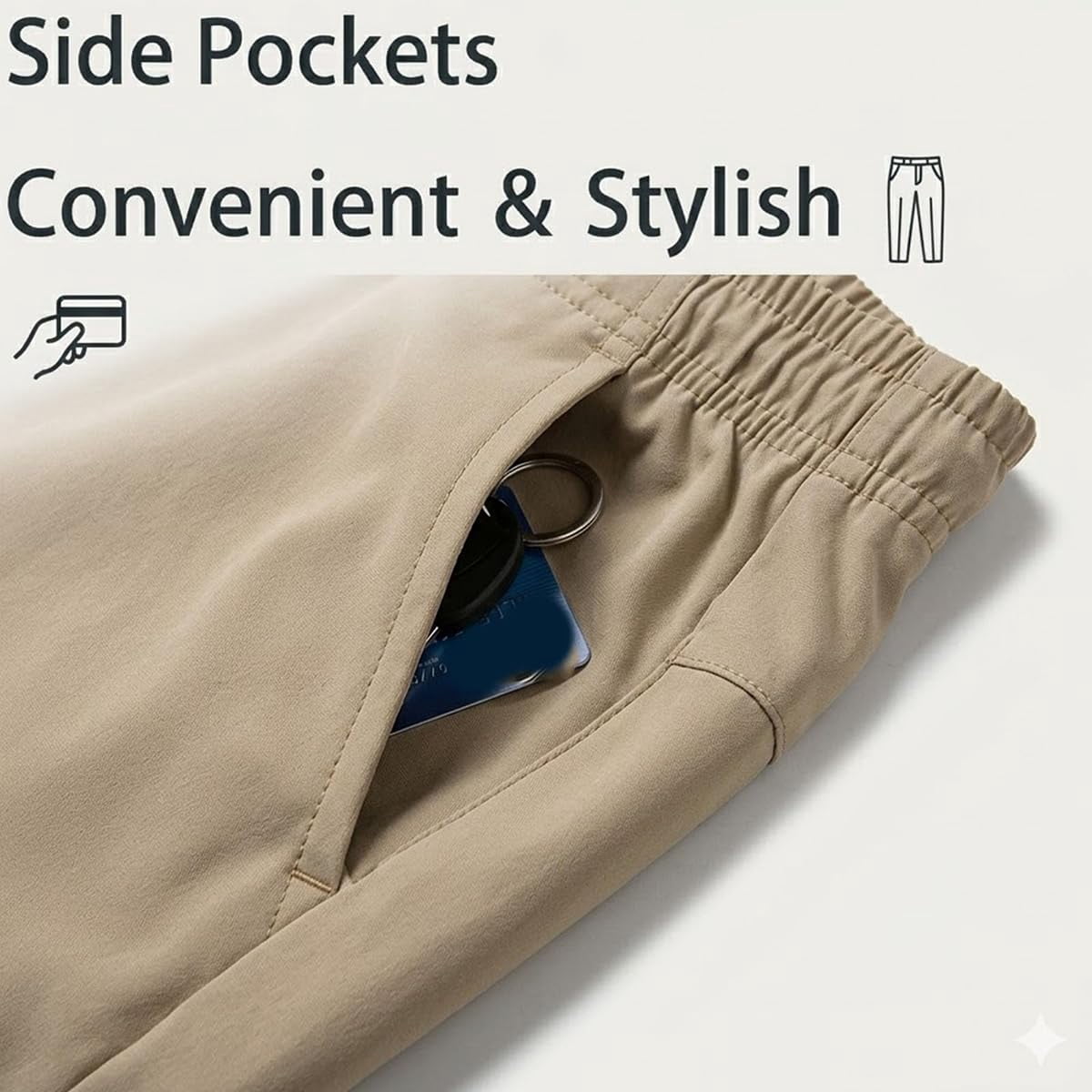 Wearcinder Mens Sport Cargo Shorts with Multi-Pocket Tactical Style