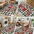 thumbnail image 5 of Area Rugs for Living Room Bedroom, Plaid Gnomes Christmas 4'x6' Rug Washable Carpet Runner Indoor Outdoor, Xmas Ball Gifts Snowflake Non Slip Accent Floor Mats Rug for Kitchen, Office, 5 of 8