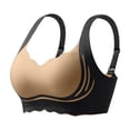thumbnail image 4 of Lixiuxyad Womens Bras Push up Women's Comfortable And Transparent Shoulder Strap Cordless Backless Spongeless With Convertible Shoulder Straps, 4 of 5