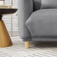 thumbnail image 4 of Oversize Accent Chairs for Living Room,Comfy Towelling Fabric Upholstered Armchair,Mid Century Modern Reading Arm Chair Single Sofa Chair with Solid Wood Legs for Living Room Bedroom Playroom,Gray, 4 of 8