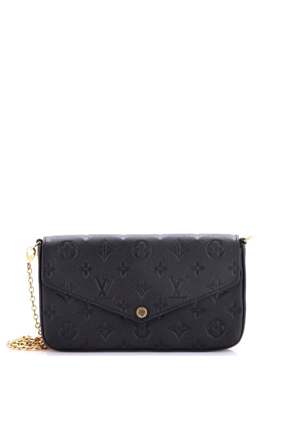 Pre-Owned Felicie Pochette Monogram Empreinte Leather By Rebag