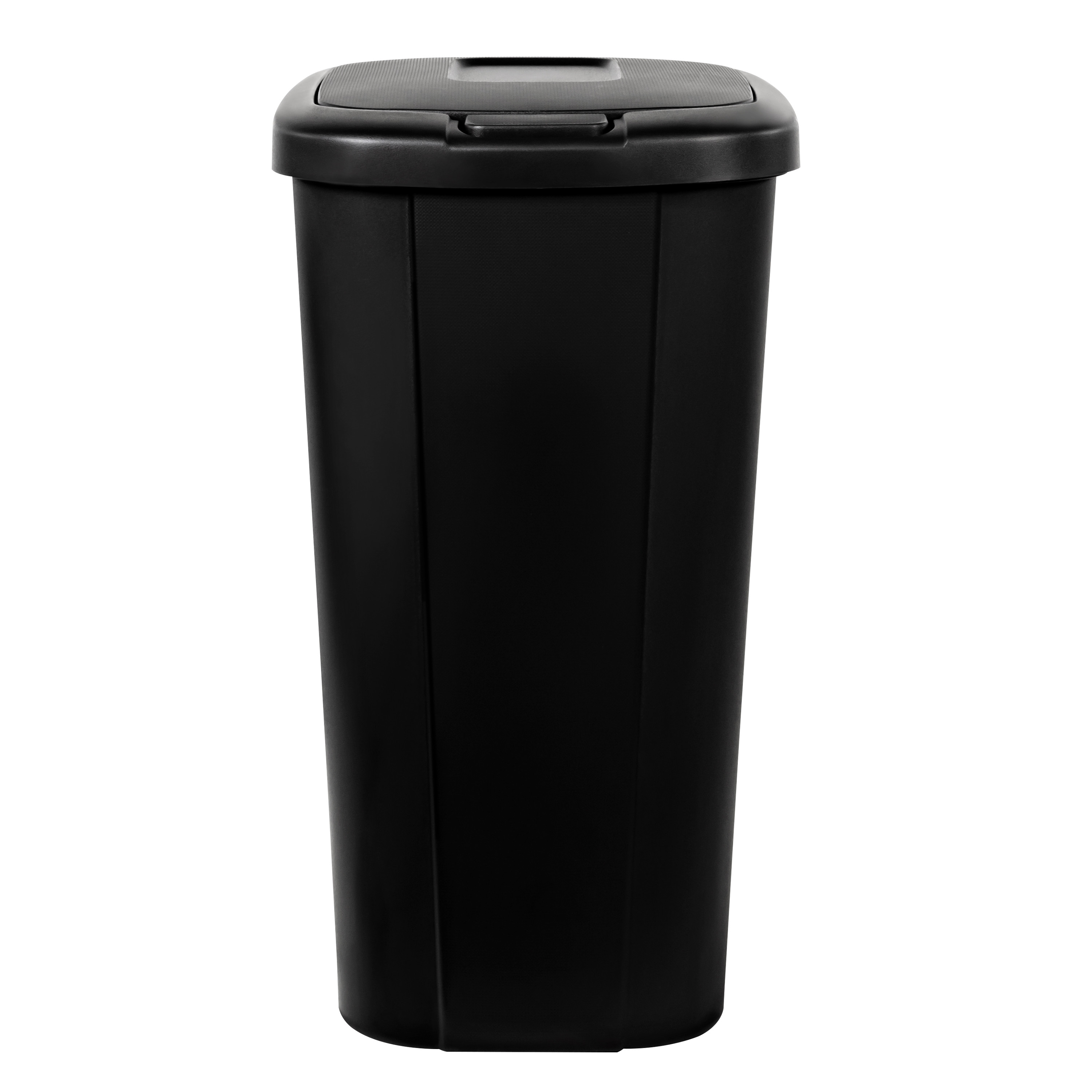 Hefty 13.3 Gallon Trash Can, Plastic Touch Top Kitchen Trash Can, Black - image 5 of 8