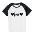 thumbnail image 4 of KyCheLot Short Sleeve Shirt for Boys Girls Print Stretchy Lightweight Crewneck T Shirts Valentines Day 3-14 Years, 4 of 7