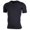 Black, variant on DPTALR Men's Solid Color V-Neck Stretch Quick Dry Sports Short Sleeve T-shirt,White, XXXL