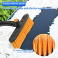 thumbnail image 5 of 26'' Snow Brush and Ice Scraper, Detachable Extendable Rotatable Snow Removal for Car Windshield, with Comfortable Foam Grip Aluminum Body, Auto Winter Tools Universal for Truck, SUV, Van (Orange), 5 of 5