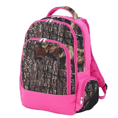 Wholesale Boutique Reinforced Design Water Resistant Backpack (Camo with Pink