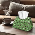 thumbnail image 4 of ZUXONGSY Christmas Dachshund Tissue Box Cover 2 PCS Elegant Office Desk Decorations with Buttons Modern PU Leather Tissue Box Holder Easy to Install Christmas Home Decoration, 4 of 7