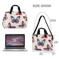 thumbnail image 3 of FORMRS 16" Laptop Sleeve Bag Carrying Case with Handle Travel Shoulder Briefcase, Blue Butterflies, 3 of 8