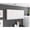 White, variant on Pine Wall Cabinet with Four Doors and Stain-Resistant Finish for Kitchen