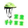 thumbnail image 2 of Casco de bicicleta para niños, casco de patinaje para ciclismo, patinaje sobre ruedas, deportes múltiples Verde, 2 of 8