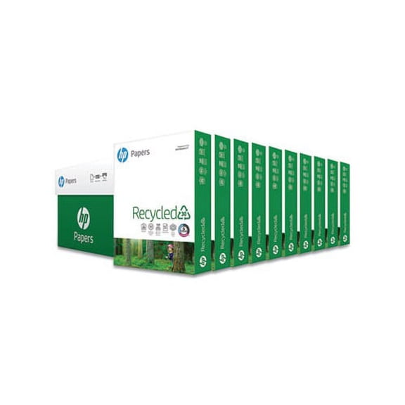 Recycled30 Paper 92 Bright, 20lb, 8.5 x 11, White, 500 Sheets/Ream, 10 Reams/Carton