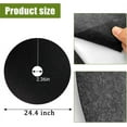 thumbnail image 2 of Triani 4 Pack Non-Woven Tree Mulch Ring Round Weed Barrier Mat 24.4 Inch Reusable Tree Mulch Ring Non Woven Landscape Fabric Degradable Mulch for Landscaping Garden Bed, 2 of 7