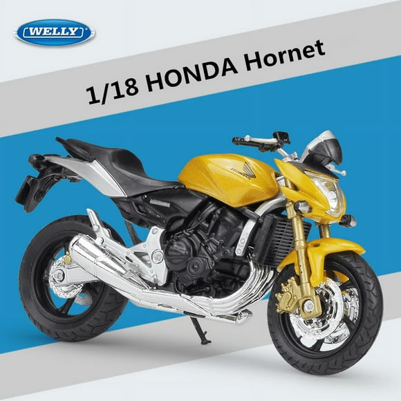 Welly 1:18 HONDA Hornet Alloy Sports Motorcycle Model Diecast Metal Street Motorcycle Model Simulation Collection Kids Toys Gift