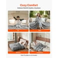 thumbnail image 4 of VEVOR Queen Size Blanket, 90 x 90 inches, Lightweight and Fuzzy Throw Blanket for Bed, Cozy Grey Queen Blanket for All Season, Warm Plush Machine Washable Bedding, Grey, 4 of 8