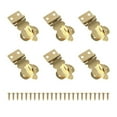 thumbnail image 7 of Set Of 6 Decorative Brass Latches Miniature Padlocks Hasps with Mounting Screws Upgrades for Boxes & Dollhouses, 7 of 7