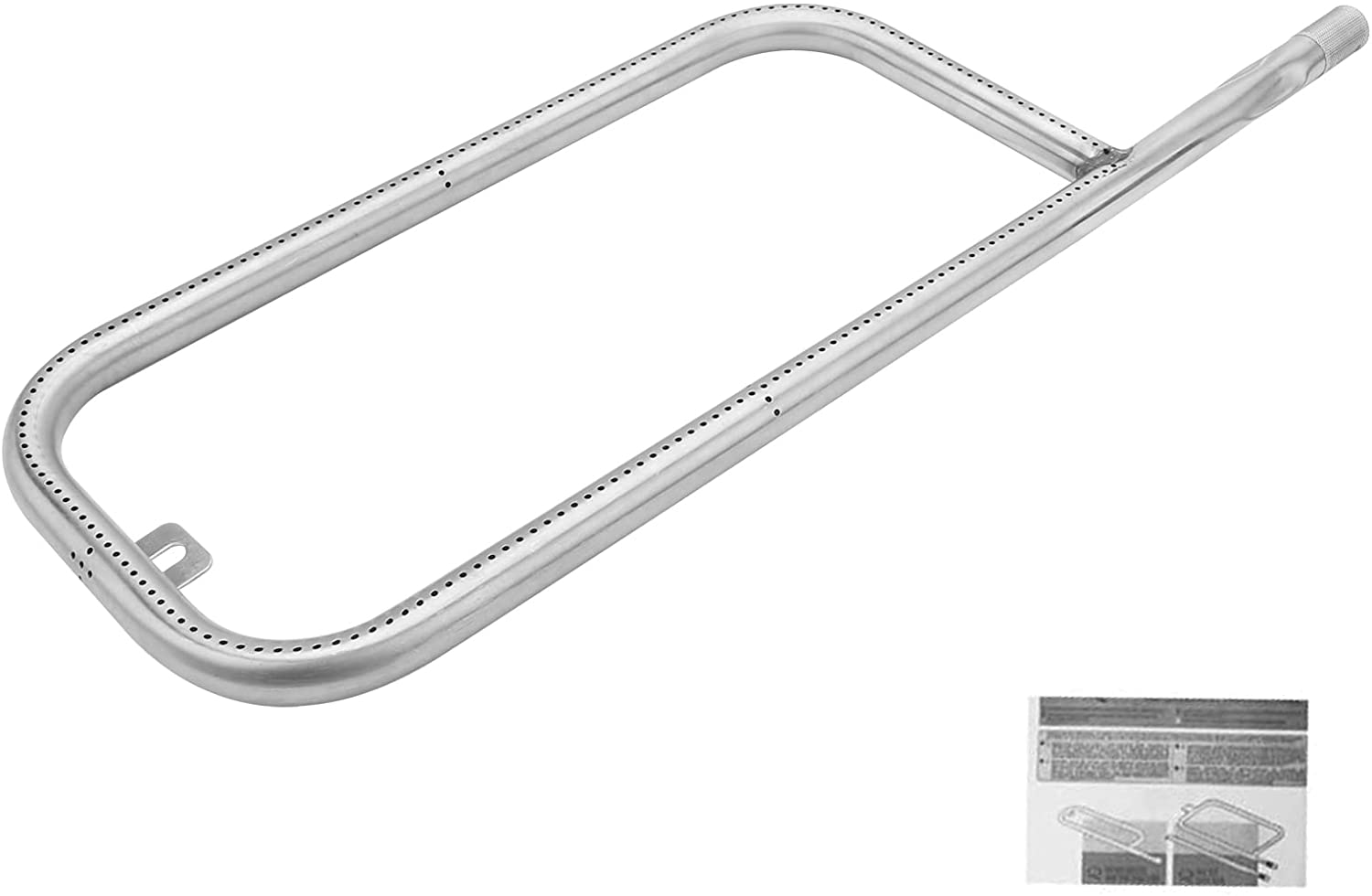 Moupaa Grillbrenner Edelstahl 50,5 Cm – Ersatz Für Weber Q2200, Q220, Q2000, Q200 & Weitere Modelle