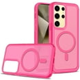 thumbnail image 5 of For Apple iPhone 16 (6.1") Strong MagSafe Compatible Shockproof Hybrid Glossy Oil Protective Slim Hard Dual Layer TPU + PC Cover ,Xpm Phone Case [ Hot Pink ], 5 of 8
