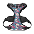 thumbnail image 5 of Lsque happy Skull rose Dog Harness, No-Pull Pet Harness with 2 Leash Clips, Adjustable Soft Padded Dog Vest with Easy Control Handle for Large Dogs-X-Large, 5 of 9