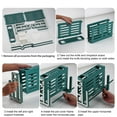 thumbnail image 3 of Plastic Cutting Board Rack with Knife Slots and Detachable Drip Tray for Countertop Kitchen Storage, 3 of 8
