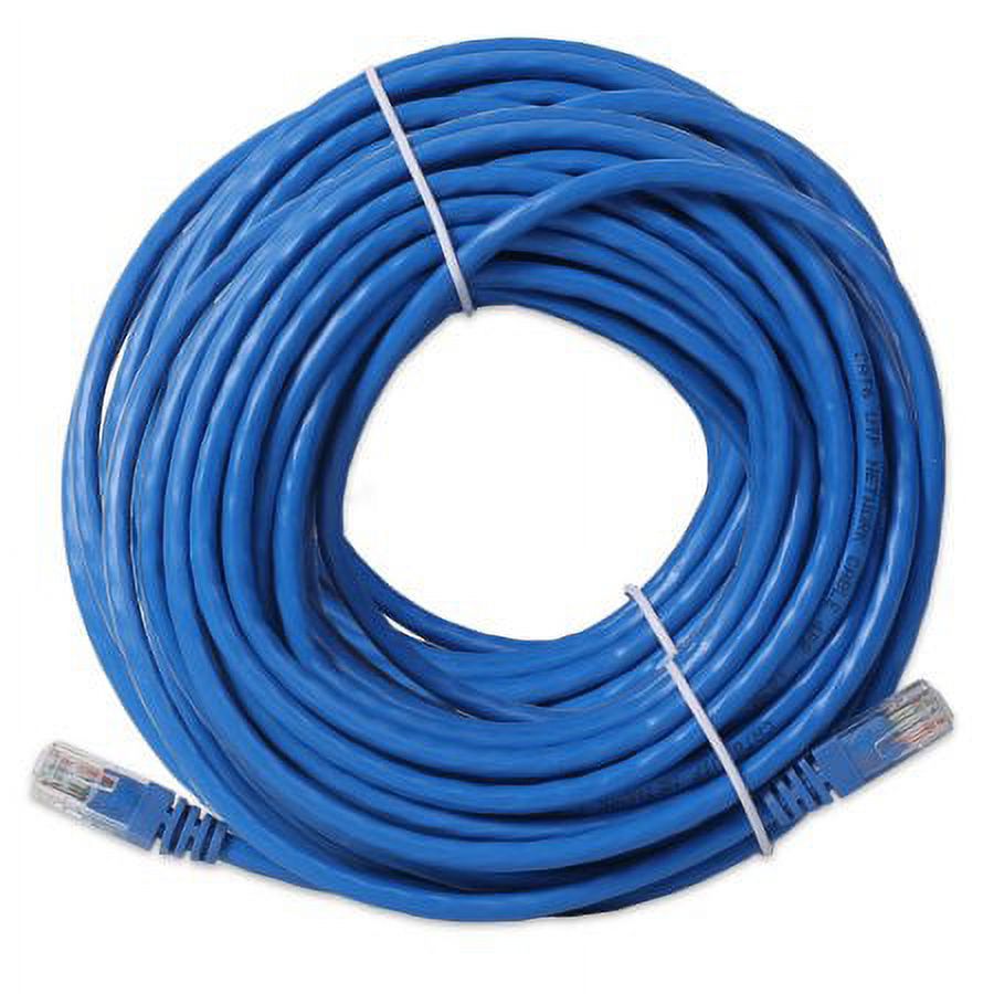 Importer520 Ethernet Cable, 100Ft 100FT 100 Feet Foot CAT5 CAT5e RJ45 PATCH ETHERNET NETWORK CABLE For PC, Mac, Laptop, PS2, PS3, XBox, and XBox 360 DSL or Cable internet - Blue - image 3 of 3