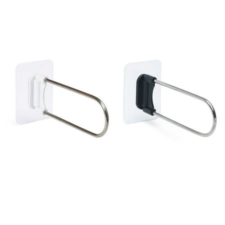 

ADVEN 2 Pieces PVC Coat Hanger Storage Rack Self-adhesive Drill-free Indoor House Bathroom Organizing Holder Bracket Accessories