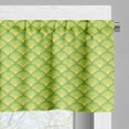 thumbnail image 5 of Ambesonne Green Valance & Curtain, Japanese Floral Waves, 55"x45", Yellow Green Apple Green, 5 of 6