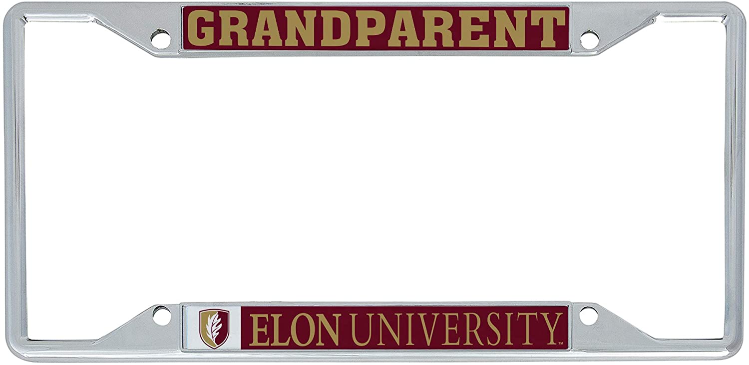 Elon University Phoenix NCAA Metal License Plate Frame For Front Back