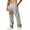 Gray, variant on Dwelliawo Camo Pants Men Cargo Y2K Camouflage Wide Leg Pants Oversized Elastic Waist Baggy Sweatpants Street Wear Coffee M