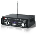 thumbnail image 1 of HZERO Amplificador de Audio, Amplificador de Potencia Bluetooth 5.0 para 2 * 300W, Amp de Audio para Auto de 2.0 Canales con Micr&oacute;fono Radio MP3/USB/SD/FM, 1 of 9