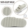 thumbnail image 3 of Northblanc Men’s Lightweight Comfort Slides Double Buckle Slip-on Adjustable EVA Flat Sandals, 3 of 9