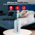 thumbnail image 2 of Evomosa Ultrasonic Humidifier for Bedroom & Baby, Cool Mist Top Fill Essential Oil Diffuser for Cars and Plants with 7 Color LED Light, Touch Control, Auto Shut-off, Blue, 2 of 7
