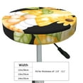 thumbnail image 4 of Logiee Sunflower Gnomes 3 Print Stool Covers Round,Bar Stool Covers,Watedrproof Stool Slipcover with Elastic,Stool Cushion,Round Bar Stool Seat Covers for Bar Round Chair-12 inch, 4 of 7