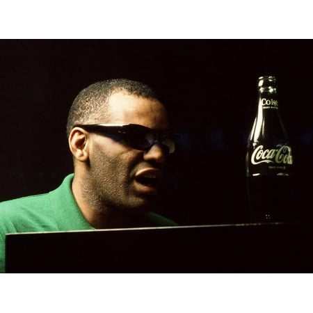 Ray Charles Taping a Coca-Cola Radio Commercial, 1967 Print Wall