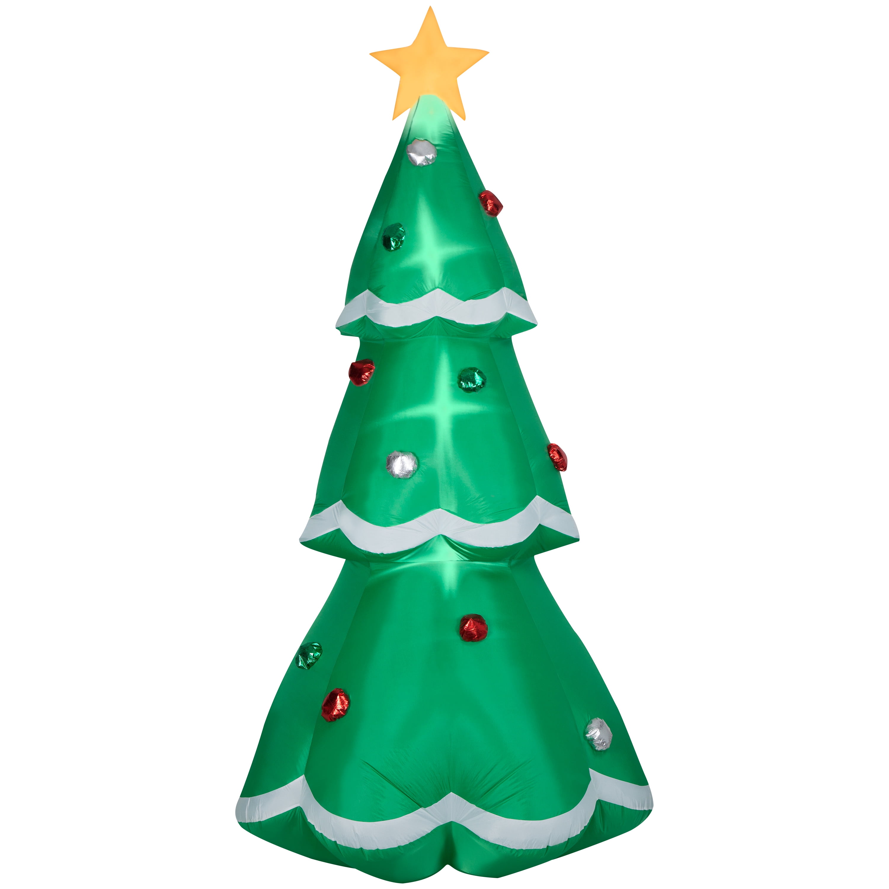 Holiday Time 10 Foot Tall Christmas Tree with Metallic Ornaments
