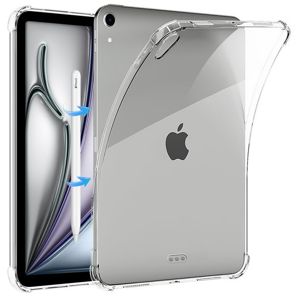 AICase For Apple iPad Air 11-inch(M2) 2024 Case Shockproof Crystal Thin Soft TPU Clear Bumper Cover