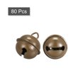 thumbnail image 3 of Jingle Bells, 22mm 80pcs Craft Bells for DIY Holiday Decoration, Party, Home, Festival, Wedding, Dark Brown, 3 of 5