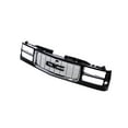 thumbnail image 2 of Tomoka Replacement Parts Front Grille Grill With Chromed Insert Opening Shell Molding With Composite Headlights Type Compatible With GMC C/ K 1500 2500 3500 Suburban Yukon 1994-1999 Pickup Truck, 2 of 3