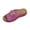Purple, variant on Women Sandal Ndbuld Women's Fashion Casual Summer Buckle Wedge Heel Open Toe Metal Buckle Fish Mouth Beach Slippers