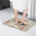 thumbnail image 4 of Pioneer Flower Floral Print Flannel Non Slip Door Rugs,Washable Door Mats Indoor,Decorative Door Mats,Dirt-Resistant and Absorbent Doormat for Entrance,Bedroom,Kitchen,Bathroom,31.5"x17", 4 of 4